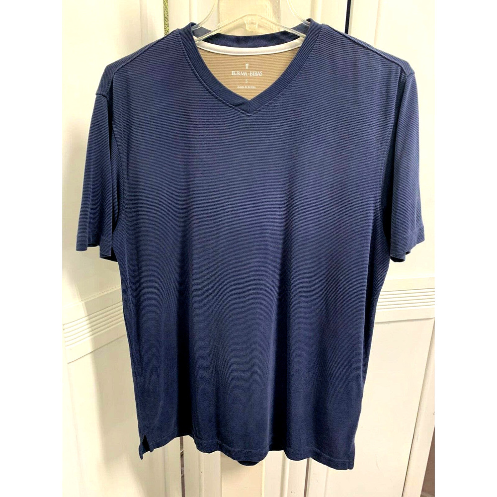 Burma Bibas Tee V Neck Tee Ribbed Short Sleeve ECX